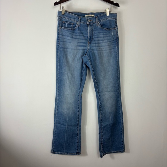 Levi’s Classic Bootcut Jeans Women’s 8 Mid Rise Light Wash Country Western Ranch - Picture 1 of 7